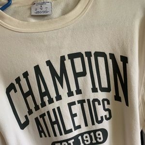 White champion hoodie